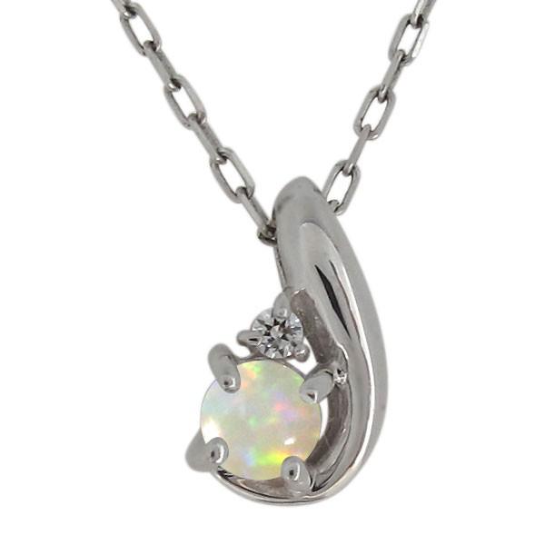 新品本物 ネックレス レディース 代 30代 40代 シンプル シルバー オパール 天然石 当店人気 送料無料 Skylanceronline Com