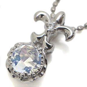 ロイヤルブルームーンストーン ペンダント 一粒 k10 ムーンストーンネックレス