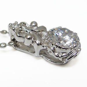 ネックレス レディース ダイヤモンド 一粒 K18 ダイアモンド ペンダント_3