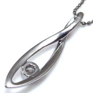 18金 シンプル 一粒 ネックレス ダイヤモンドの画像