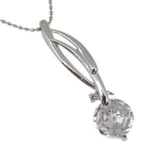 キュービックジルコニア ネックレス ペンダント 10金