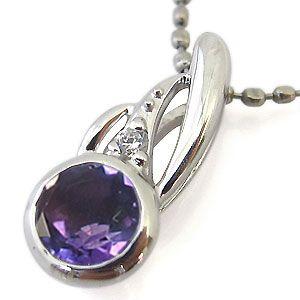 アメジスト ネックレス K10 一粒 ペンダント 約 アメジスト ネックレス K10 一粒 縦 4mm 横