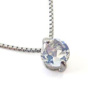 ロイヤルブルームーンストーン ネックレス K10 一粒 ペンダント