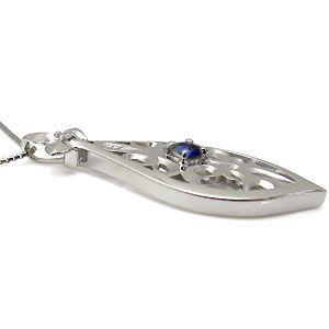 【新版】 プラチナ メンズ ネックレス サファイア ペンダント クリスマス ポイント消化 【GM2108078777】(75830円)