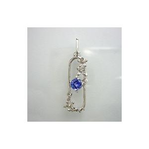 タンザナイト K18 ブリージングフラワー ペンダント