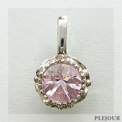 モルガナイト ペンダントK18WG一粒シンプル ネックレス モルガナイト ペンダントK18WG一粒シンプル ネックレス