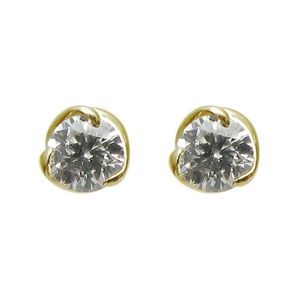 ダイヤモンド メンズピアス 一粒 10金 メンズピアス