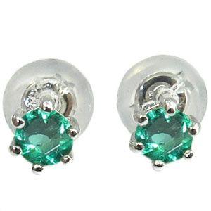 エメラルド ピアス 一粒 シンプル K18ゴールド メンズ : PLEJOUR (プレ