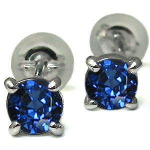 ピアス シンプル サファイヤピアス k10 一粒 サファイア