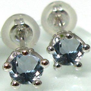 プラチナピアス アクアマリンピアス 王冠 pt900 サンタマリア ピアス クリスマス ポイント消化