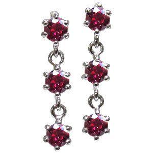 【超激レア】 プラチナ ピアス トリロジーピアス ルビー ピアス クリスマス ポイント消化 【FKP8667223509】(31177円)