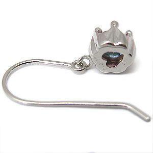 お値下げ フックメンズピアス アクアマリン メンズピアス 王冠 一粒 メンズピアス 【DGJ5859135856】(21076円)