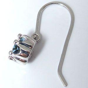 お値下げ フックメンズピアス アクアマリン メンズピアス 王冠 一粒 メンズピアス 【DGJ5859135856】(21076円)