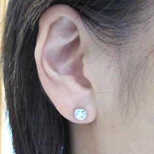 シンプルピアス ロイヤルブルームーンストーンピアス K18ピアス 上品