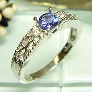 Pt900 プラチナ リング タンザナイト ダイヤモンド 指輪 クリスマス ポイント消化