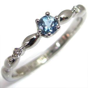プラチナリング アクアマリン リング サンタマリアリング アンティーク 指輪