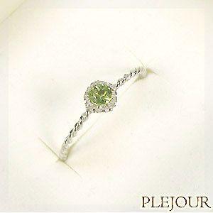 ペリドット リング 18金ゴールド 指輪