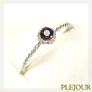 プラチナ ガーネット リング シンプル パイロープガーネット ピンキーリング pt900 指輪 クリスマス ポイント消化
