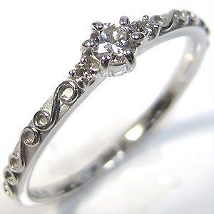 婚約指輪 安い エンゲージリング K18ゴールド ダイヤモンド リング ファランジリング｜plejour