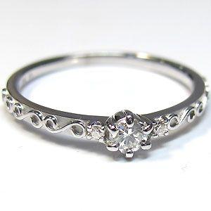 ダイヤ リング K18ゴールド ダイヤモンドリング 婚約指輪 安い 