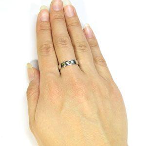 ペリドット シルバーリング クロス 結婚指輪 安い｜plejour｜03