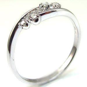 ダイヤモンド エンゲージリング k18 ダイヤモンド 婚約指輪 安いの画像
