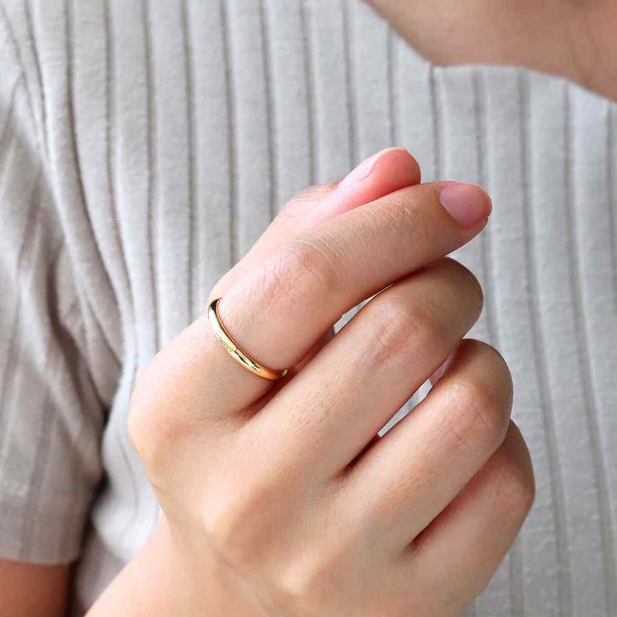 18金 リング シンプル 甲丸 指輪 シンプルリング 18K ホワイト 18金 リング シンプル 甲丸 指輪 シンプルリング 18K ホワイト