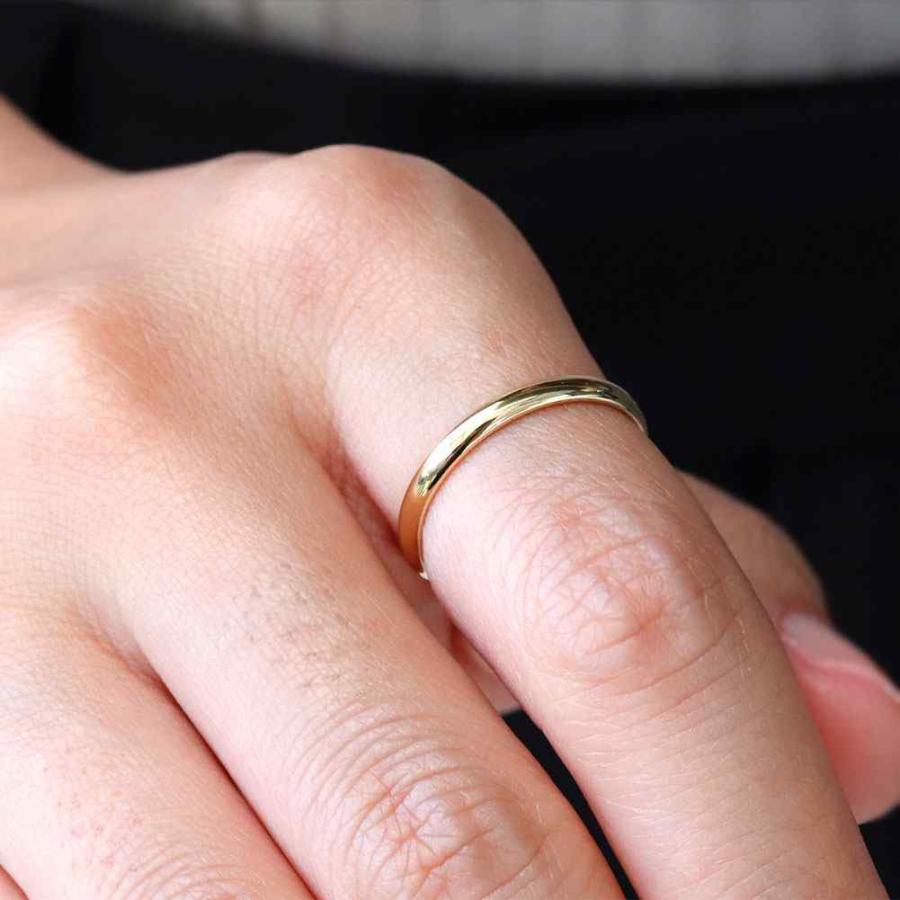 18金 リング シンプル 甲丸 指輪 シンプルリング 18K ホワイト 18金 リング シンプル 甲丸 指輪 シンプルリング 18K ホワイト