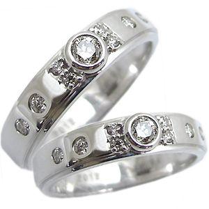 マリッジリング ダイヤモンド ダイヤモンドリング 10金 リング ダイヤ 結婚指輪｜plejour