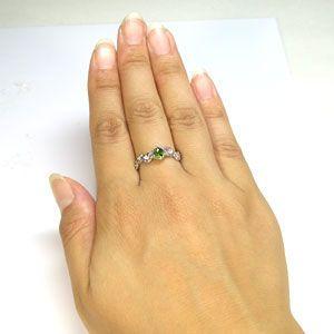 ペリドット エンゲージリング プラチナ 婚約指輪 安い 大粒 指輪 クリスマス ポイント消化の画像
