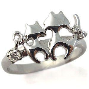 人気ブランドを 18金 ダイヤモンド リング ネコ 猫 指輪 お歳暮 Www Doctor Plan Com