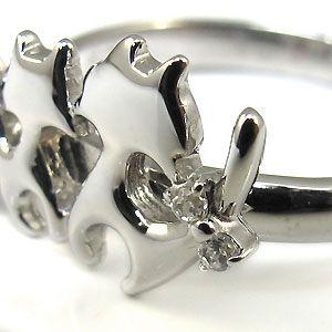 ウルトラ！ ダイヤモンド リング リング プラチナ ネコ(猫) 指輪 クリスマス ポイント消化 【ZYX1632693451】(58730円)