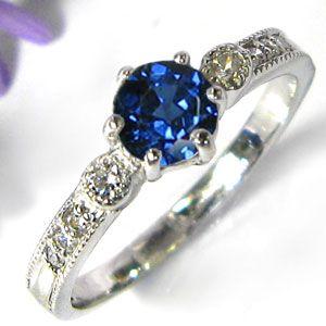 婚約指輪 サファイア リング K18ゴールド エンゲージリング ファランジリング :mpr-0140-sapphire-k18:PLEJOUR