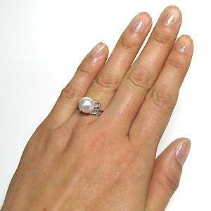 あこや本真珠 指輪 パールリング K10ゴールド ピンキーリング 真珠指輪｜plejour｜02