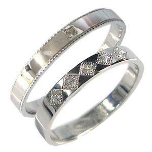 ⭐️完成品⭐️ プラチナ ペアリング ダイヤモンド 結婚指輪 マリッジリング クリスマス ポイント消化 【VQL2500549782】(89948円)