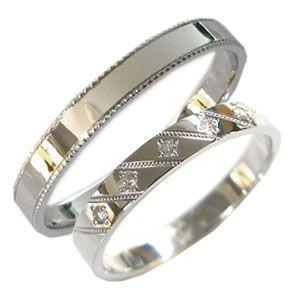 プラチナ ペアリング ダイヤモンド 結婚指輪 マリッジリング クリスマス ポイント消化(70674円)