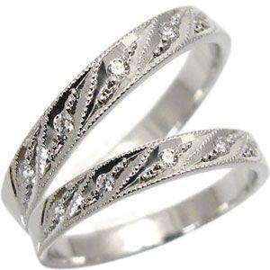 かわいい！ 結婚指輪 安い ペアリング K18ゴールド マリッジリング ダイヤモンド指輪 マリッジリング