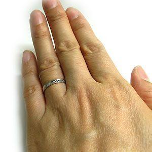 結婚指輪 安い K18 ダイヤモンドリング マリッジリング ファランジ 