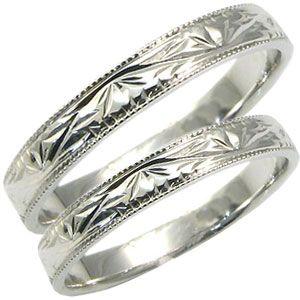 プラチナ ペアリング マリッジリング 結婚指輪 彫金 クリスマス ポイント消化