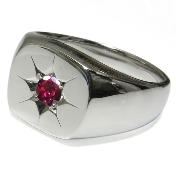 【新入荷】 ルビーリング 印台 10金 メンズ 地金 メンズ指輪 【VQL3471153053】(124863円)