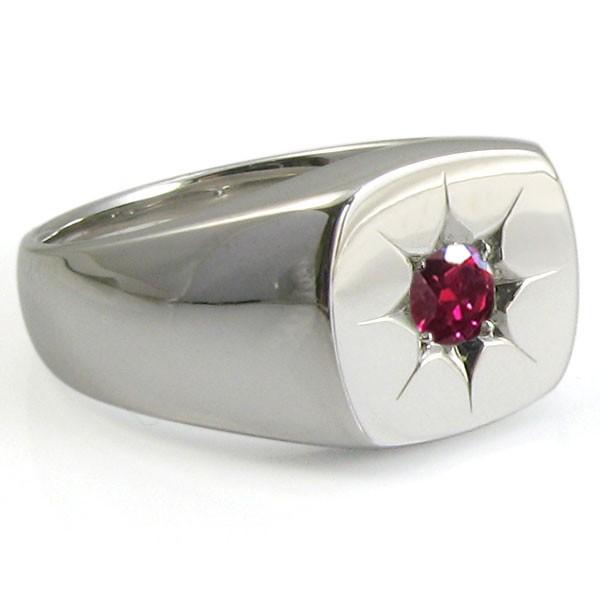 【新入荷】 ルビーリング 印台 10金 メンズ 地金 メンズ指輪 【VQL3471153053】(124863円)