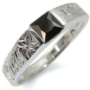 中古 メンズリング ハワイアンジュエリー ブラックスピネル プラチナ クリスマス ポイント消化 【TMF1475967874】(53093円)