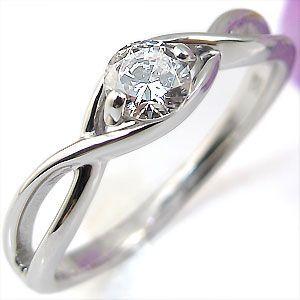 ダイヤモンド エンゲージリング K10 婚約指輪 安い 大粒 指輪の画像