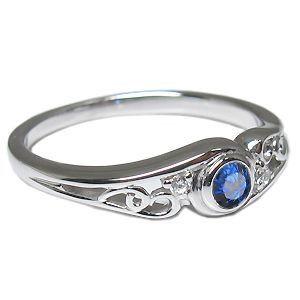 正規品 プラチナ サファイヤ リング 一粒 サファイアリング 指輪 クリスマス ポイント消化 【FK1373546974】(49409円)