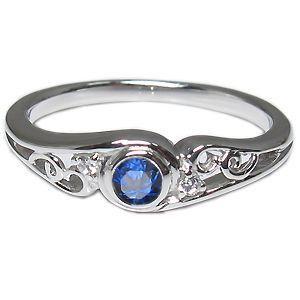 正規品 プラチナ サファイヤ リング 一粒 サファイアリング 指輪 クリスマス ポイント消化 【FK1373546974】(49409円)