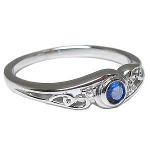 お値下げ プラチナ サファイヤ リング 一粒 サファイアリング 指輪 クリスマス ポイント消化 【GMS1603477488】(57680円)