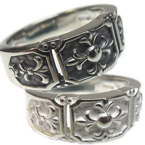 大流行中 マリッジリング 指輪 シルバー リング 百合の紋章 クロス リング ペアリング レビューで送料無料 Kwsrbd Com