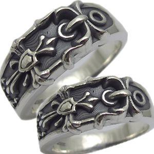 マリッジリング ペアリング シルバー リング ベルト クロス リング 指輪