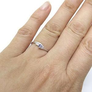 匿名配送 タンザナイト・リング・一粒・シンプル・K18・指輪 【DGJ1219175421】(43856円)