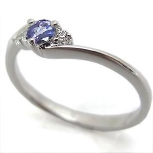 匿名配送 タンザナイト・リング・一粒・シンプル・K18・指輪 【DGJ1219175421】(43856円)